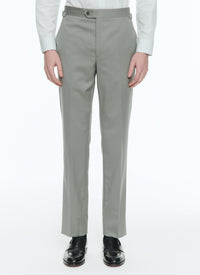 Costume ajusté et boutonné en laine - Tilleul