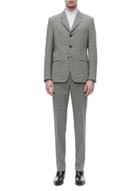 Fitted 3-button suit in wool - Grey