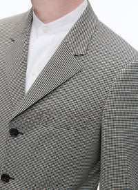 Fitted 3-button suit in wool - Grey