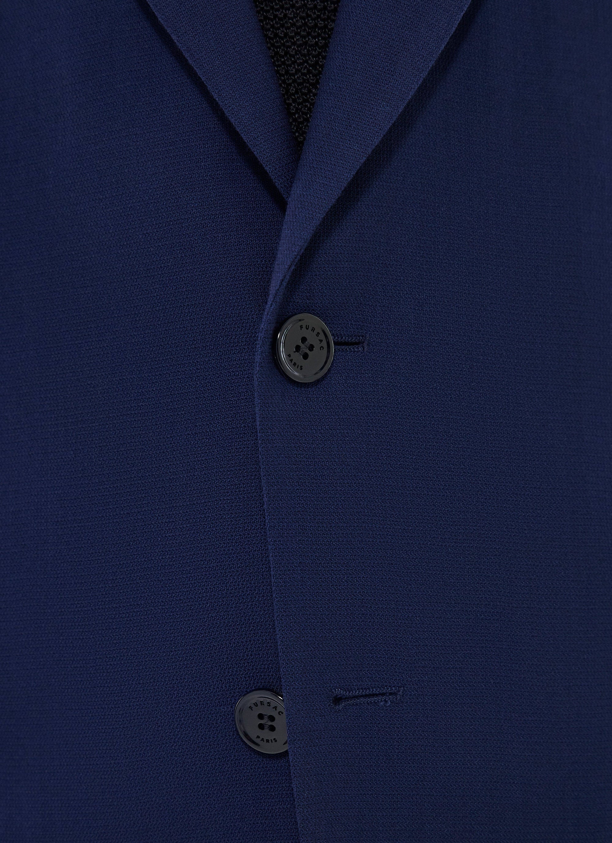 Straight-leg button-down suit in wool - Carbon