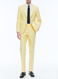 Costume ajusté à boutons - Jaune Pastel