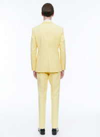 Costume ajusté à boutons - Jaune Pastel