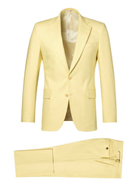 Costume ajusté à boutons - Jaune Pastel