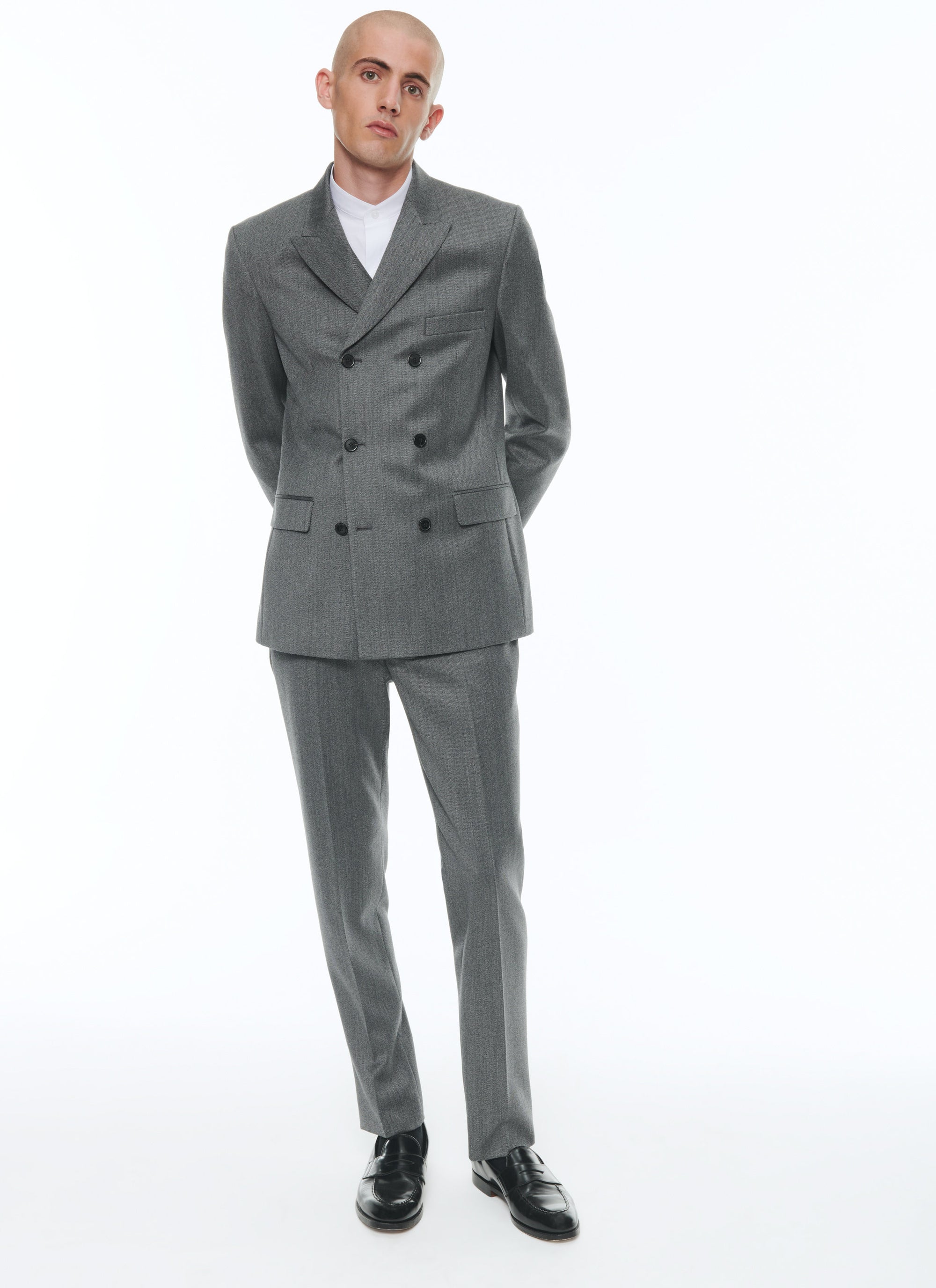 Gris Chine Moyen Costume - Gris Chine Moyen