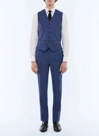 3-piece wool suit - Light blue