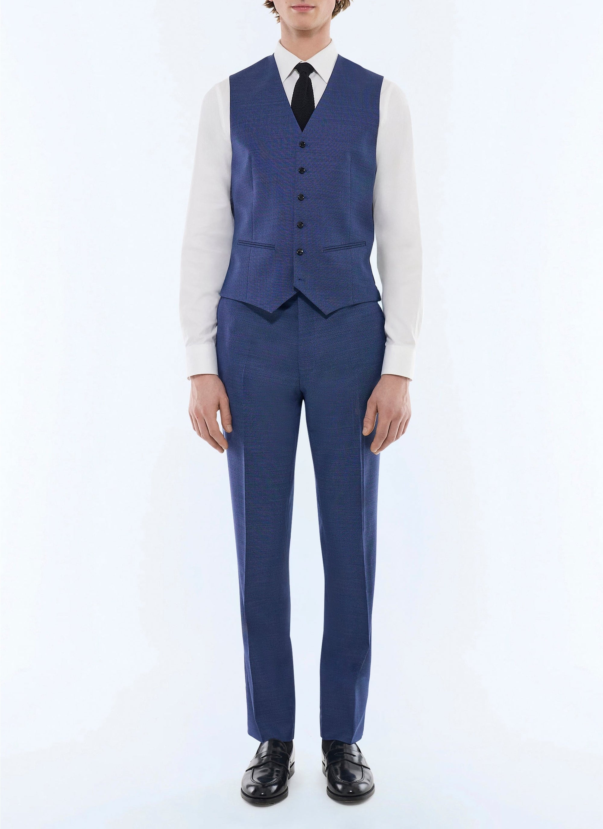 3-piece wool suit - Light blue