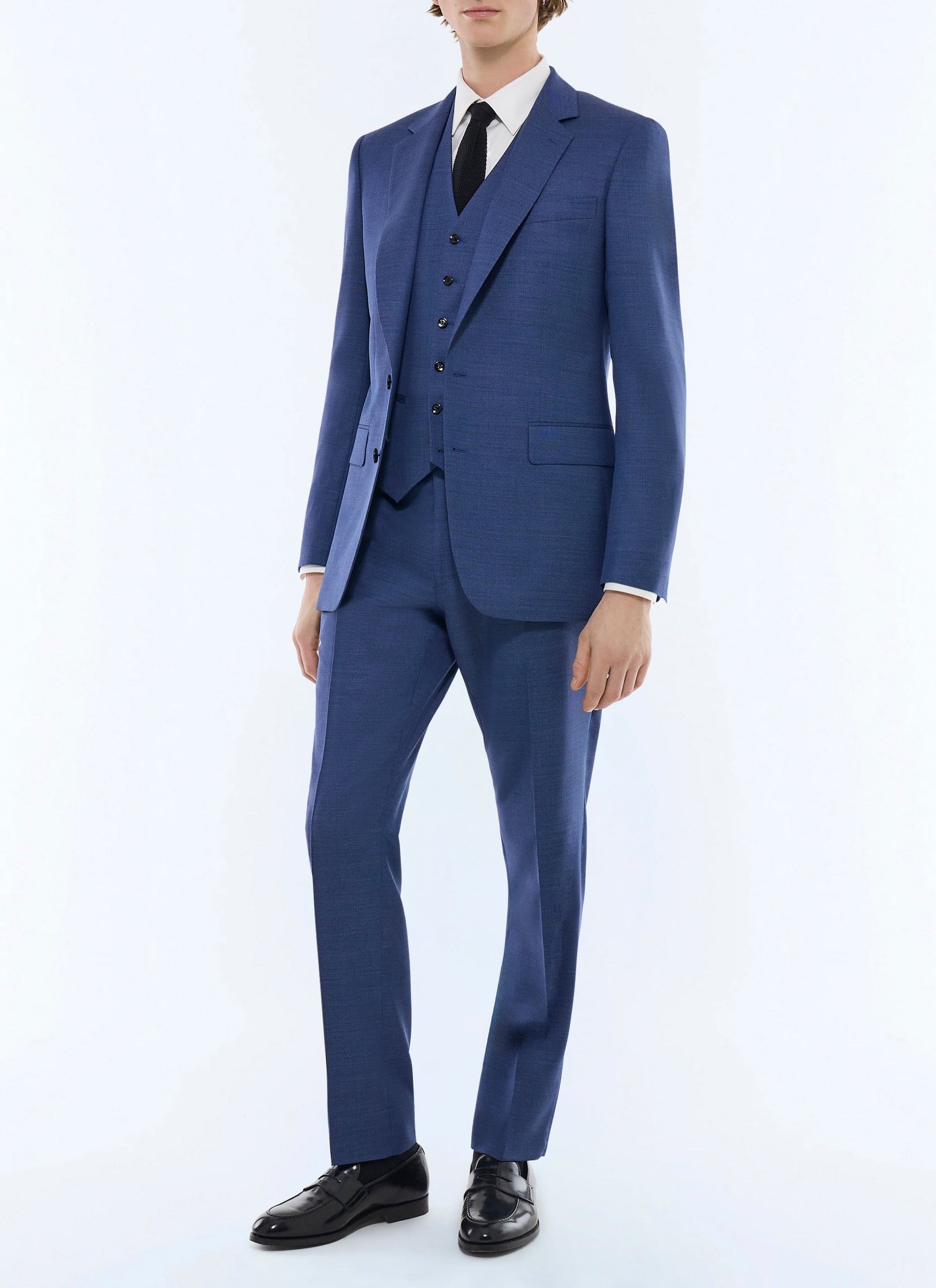 3-piece wool suit - Light blue