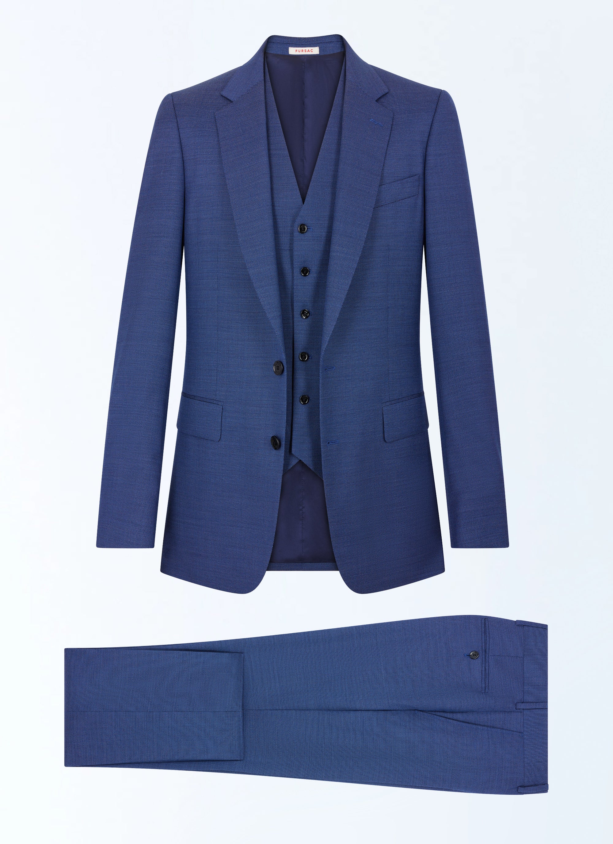 3-piece wool suit - Light blue