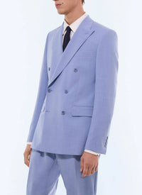 Bleu Pastel Costume 2 pièces - Bleu Pastel