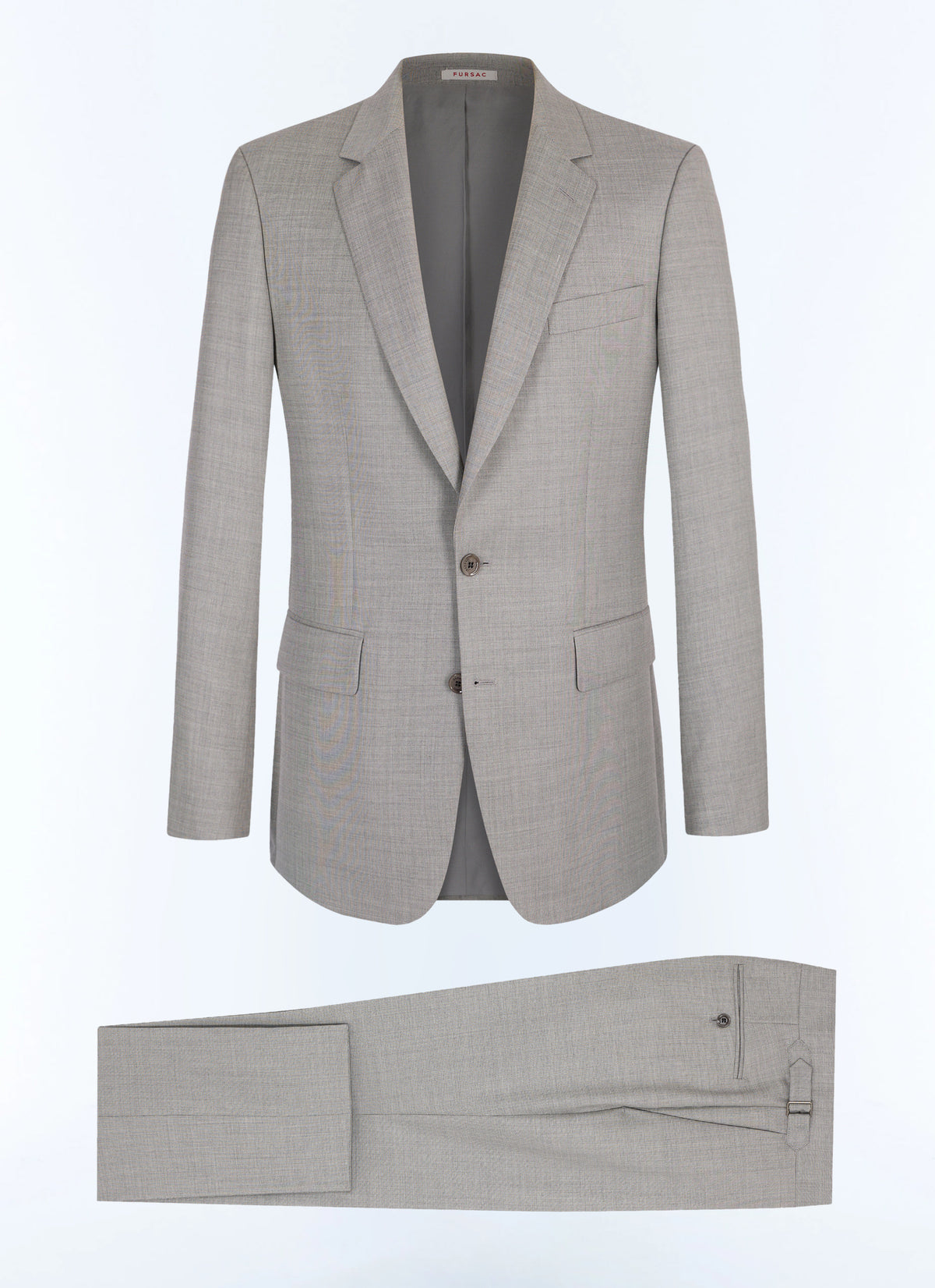 Gris Clair Costume 2 pièces - Gris Clair