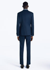 Costume ajusté et boutonné en laine - Pétrole