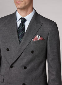 Costume ajusté et boutonné en laine - Anthracite