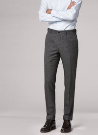 Costume ajusté et boutonné en laine - Anthracite