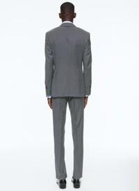 Costume en laine vierge - Cendre