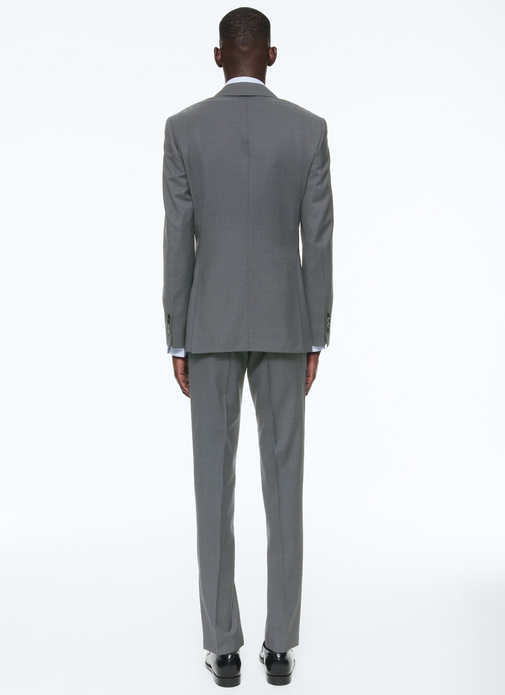 Costume en laine vierge - Cendre