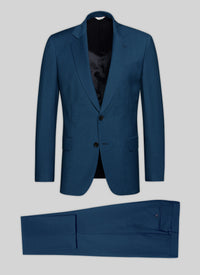 Costume ajusté et boutonné en laine - Faïence