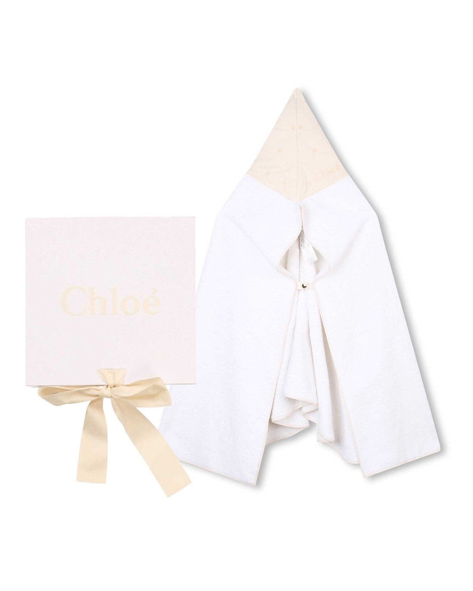 Cotton bath cape - White Rosepal