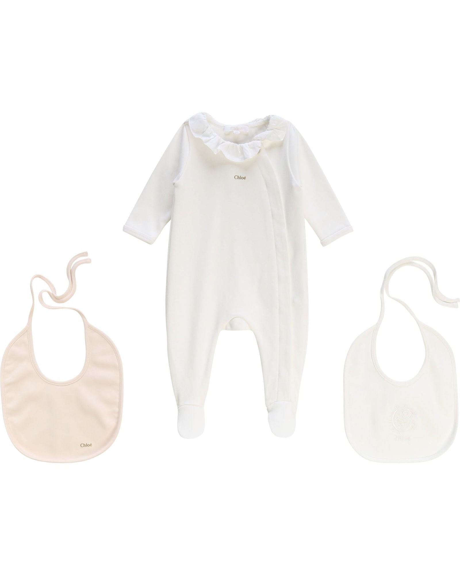 Set pyjama et bavoirs - Offwhite
