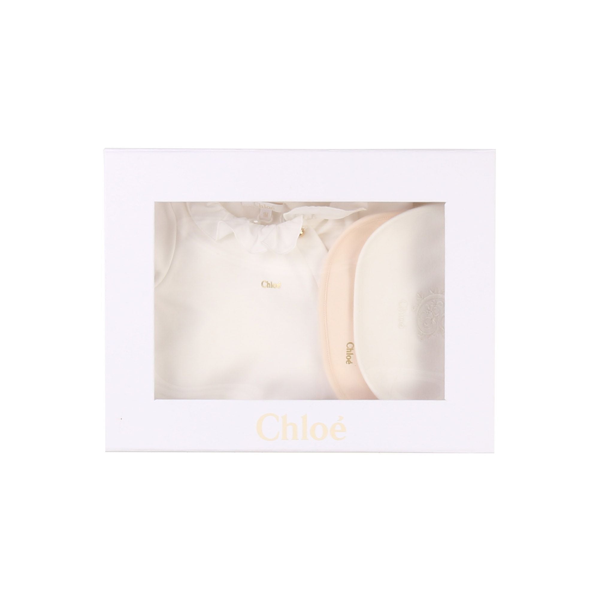 Set pyjama et bavoirs - Offwhite