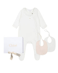 Set cadeau composé d'un pyjama en interlock - Offwhite
