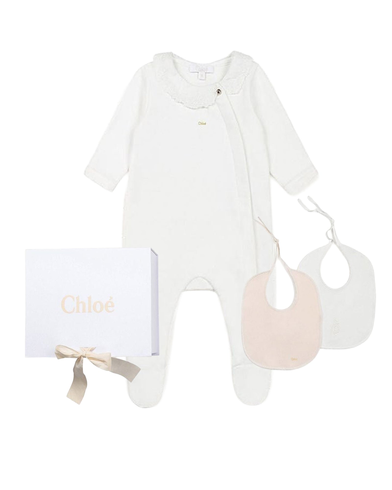 Set cadeau composé d'un pyjama en interlock - Offwhite