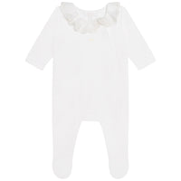 Pyjama et 2 bavoirs en interlock - Off White