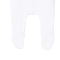 Pyjama avec col brodé en velours - Off White