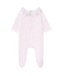 Pyjama avec col brodé en velours - Églantine