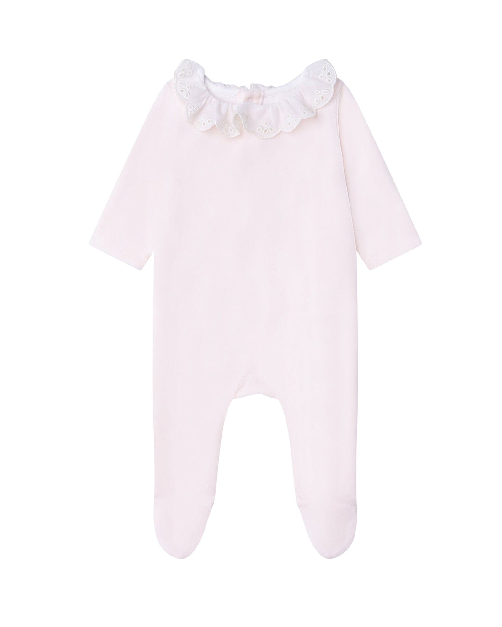 Pyjama avec col brodé en velours - Églantine