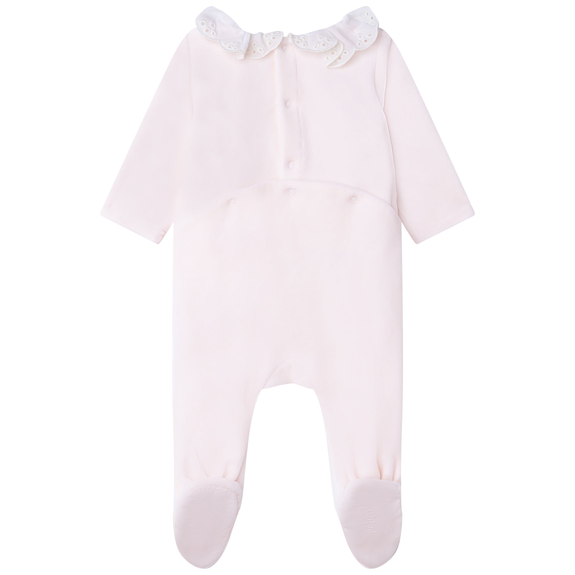 Pyjama avec col brodé en velours - Églantine