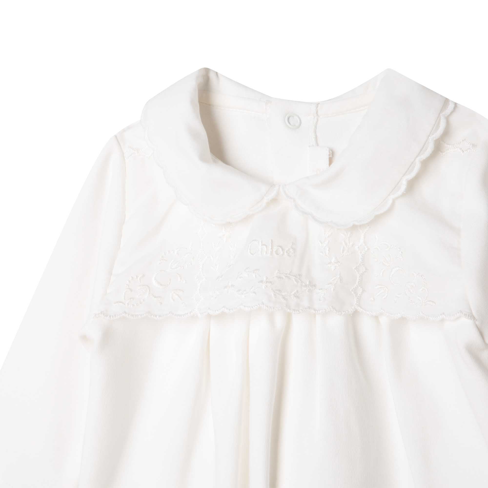 Pyjama col claudine - Offwhite