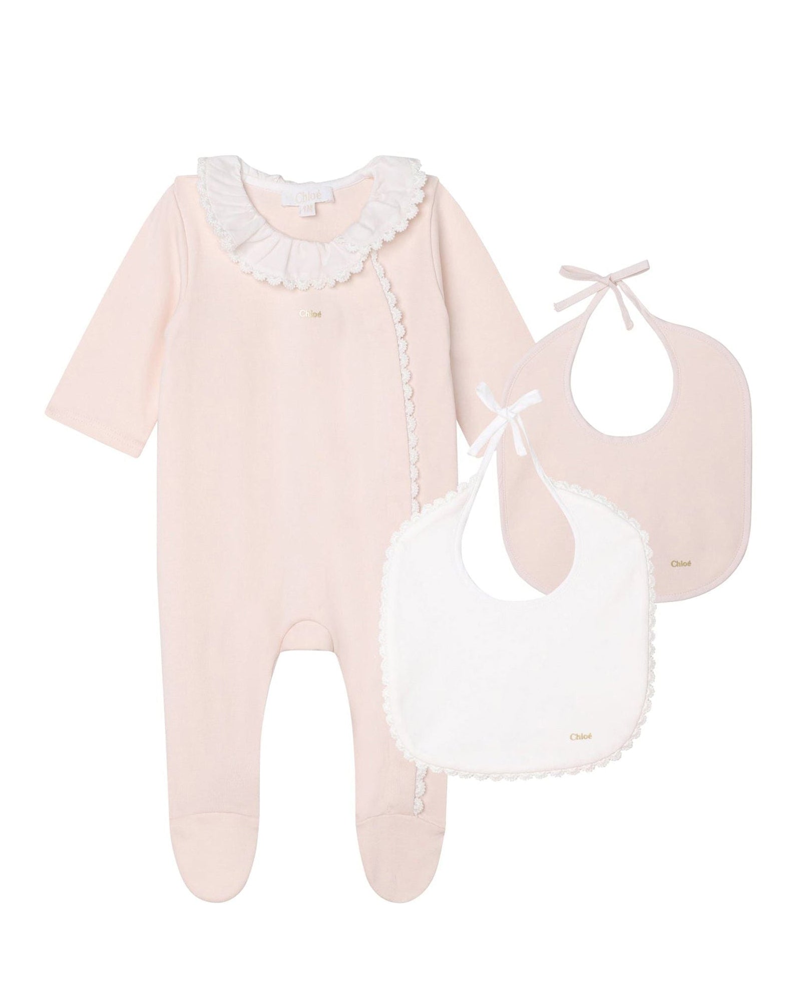 Ensemble pyjama et 2 bavoirs en coton - Églantine