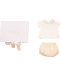 Set t-shirt et couche culotte en soie mélangée - Boudoir
