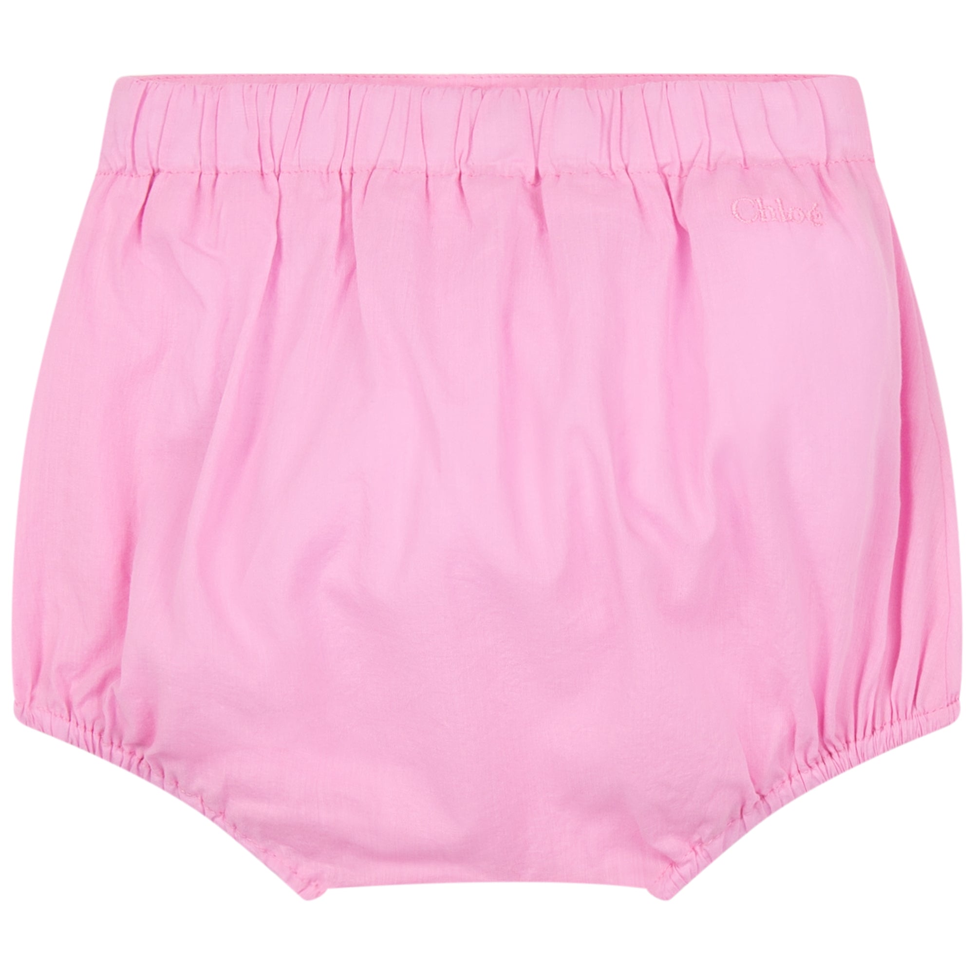 Percale t-shirt, shorts and hat set - Cyclamen