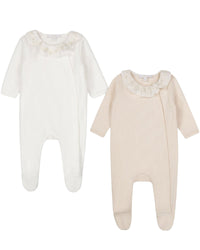 Set of two cotton pyjamas - White Rosepal