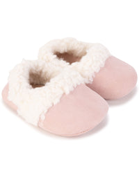 Chaussons en cuir de chèvre - Bois de Rose