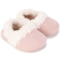 Chaussons en cuir de chèvre - Bois de Rose
