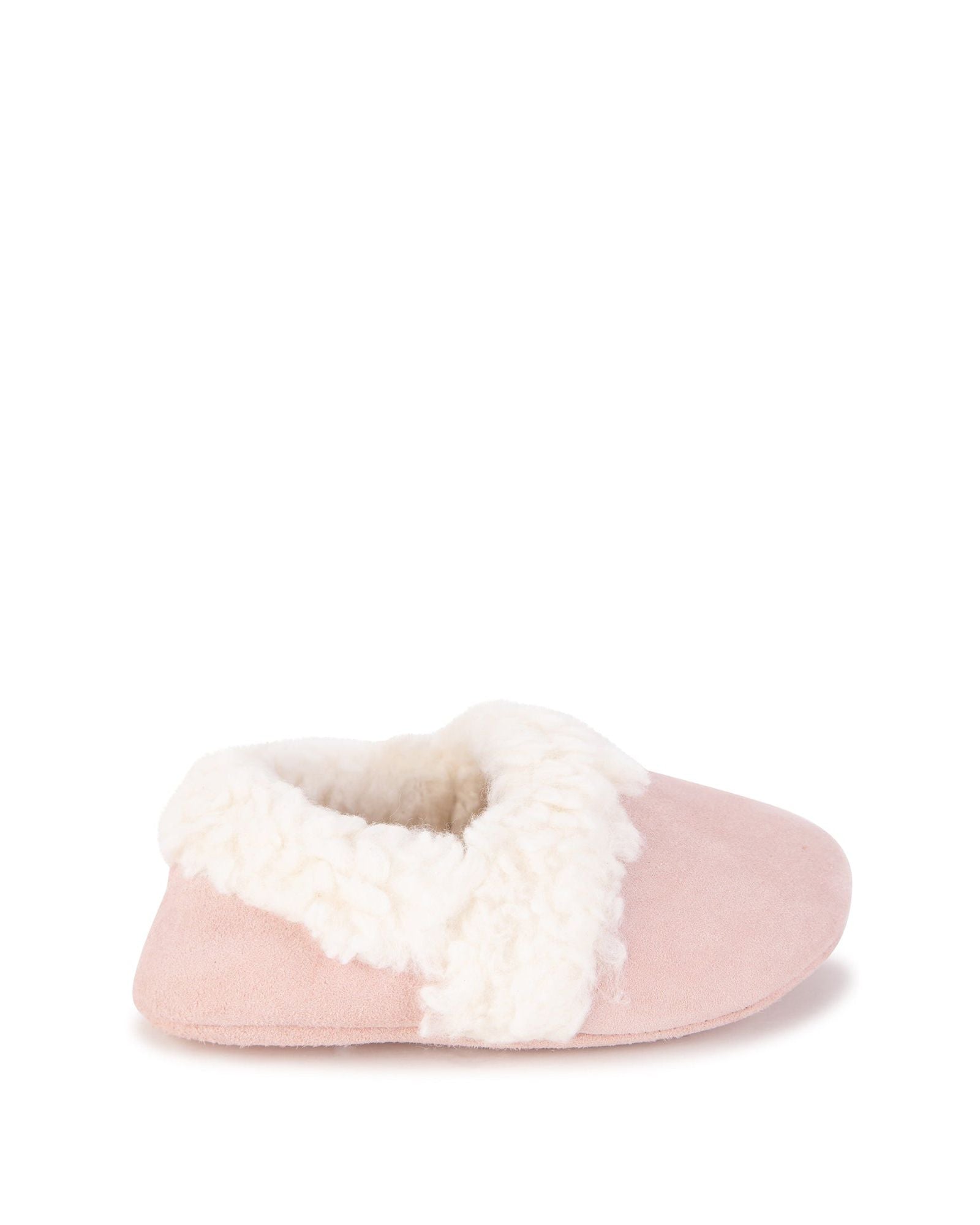 Chaussons en cuir de chèvre - Bois de Rose