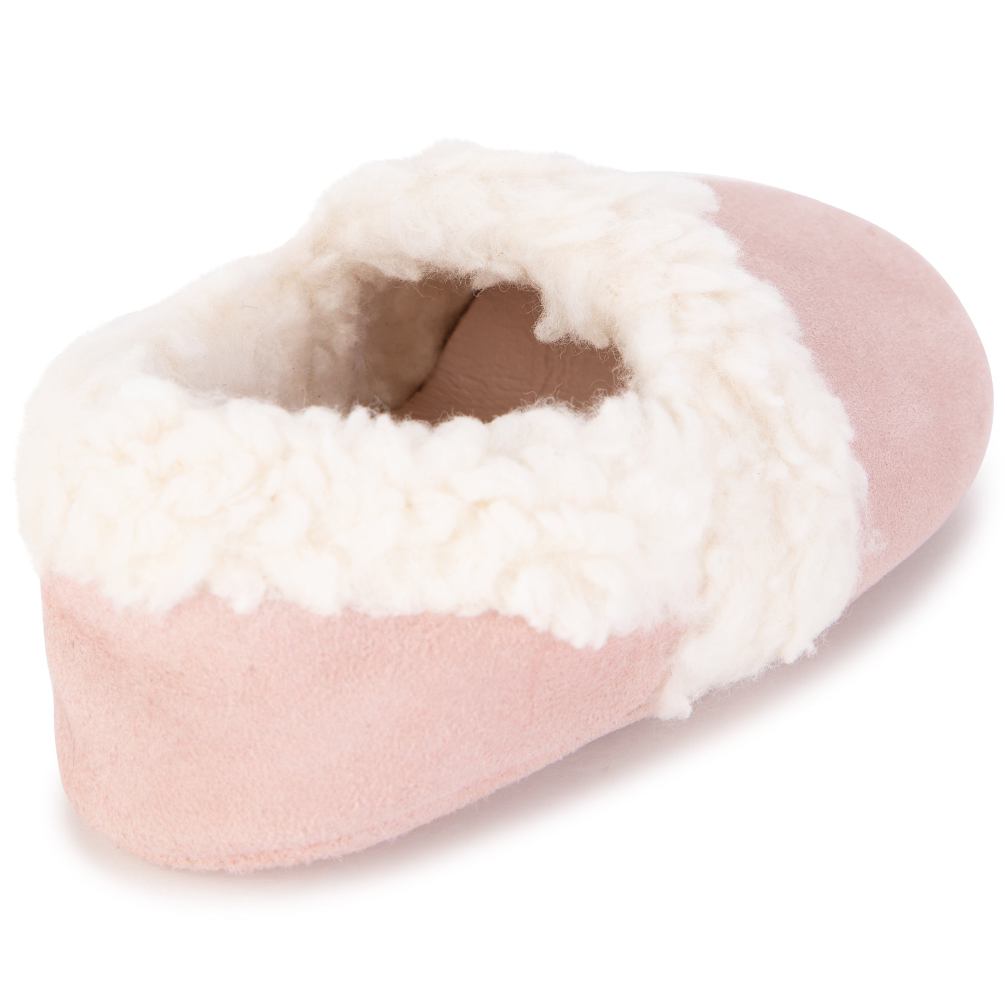 Chaussons en cuir de chèvre - Bois de Rose