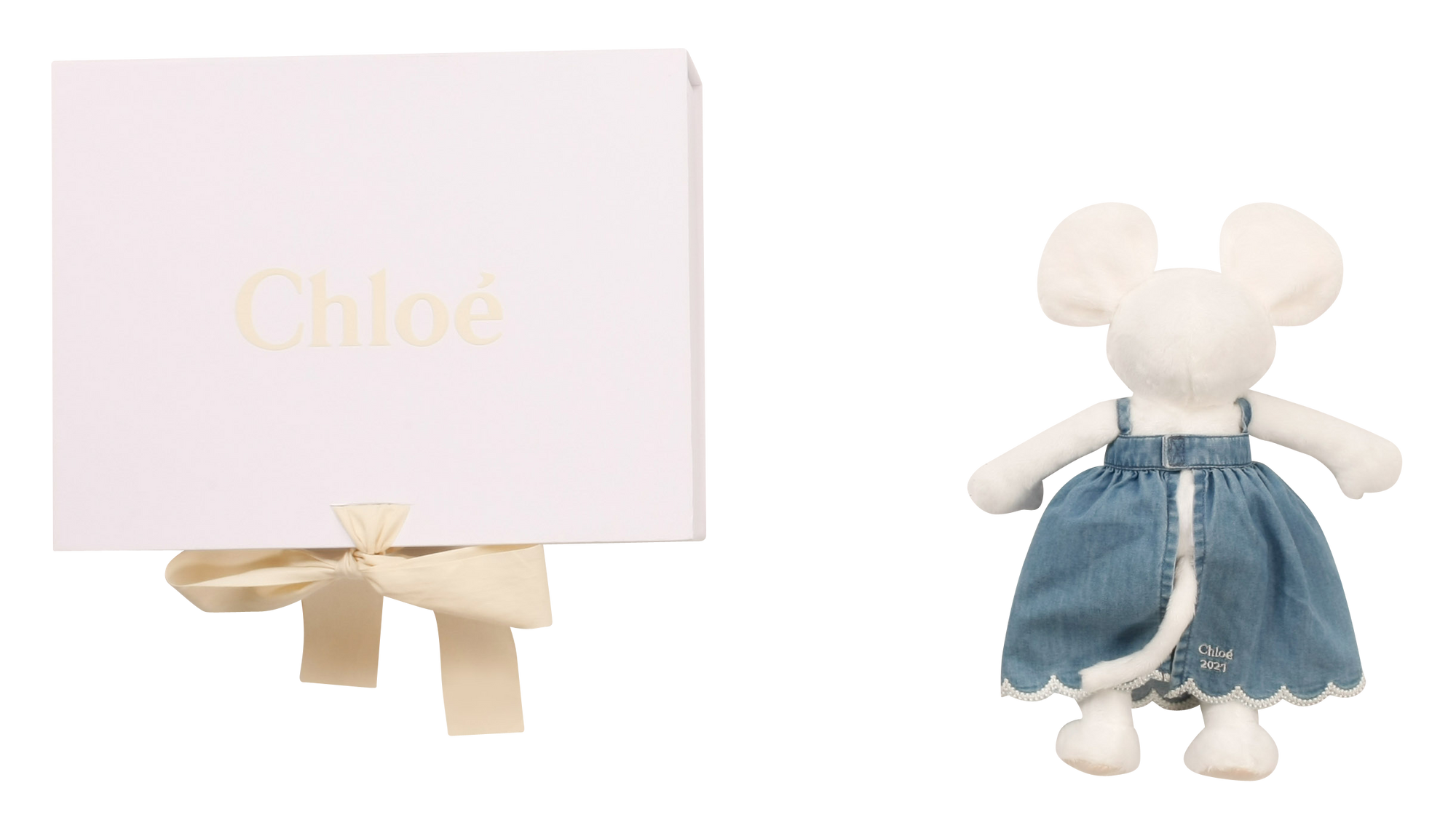 Coffret cadeau ensemble textile en denim - Denim blue