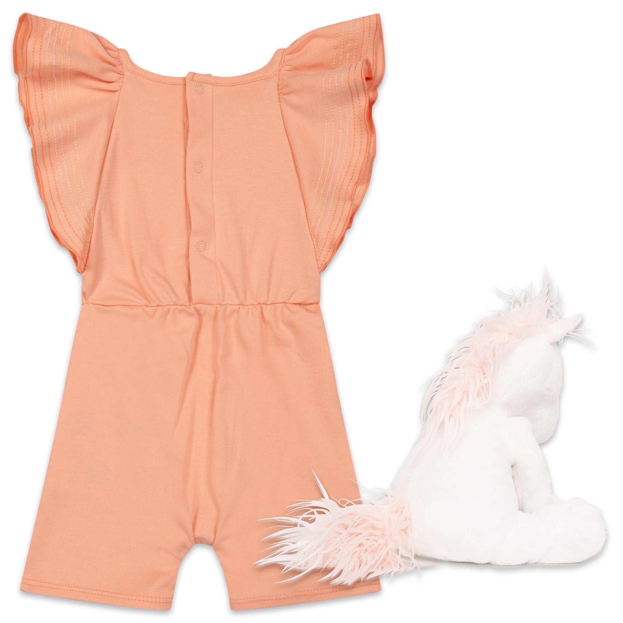 Set doudou cheval et combinaison - Papaye