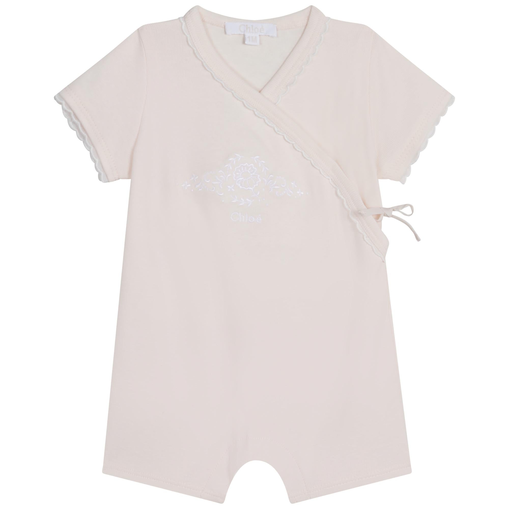 Baby bottle and playsuit set - Églantine
