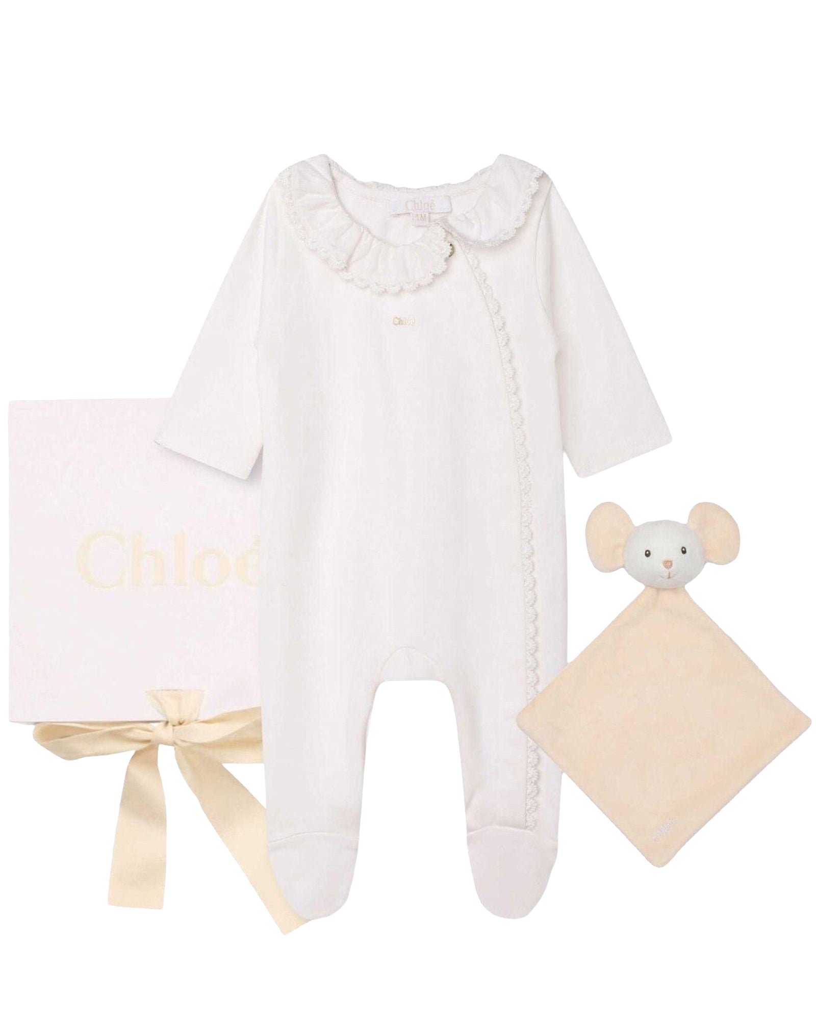 Cotton suit and plush box set - Off White