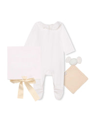 Cotton suit and plush box set - Off White