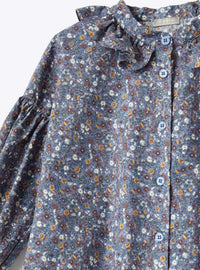 Camicia Stampa Floreale Con Volant