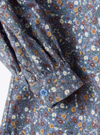 Camicia Stampa Floreale Con Volant