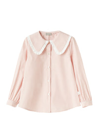 Camicia A Righe Con Maxi Colletto