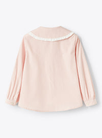 Camicia A Righe Con Maxi Colletto
