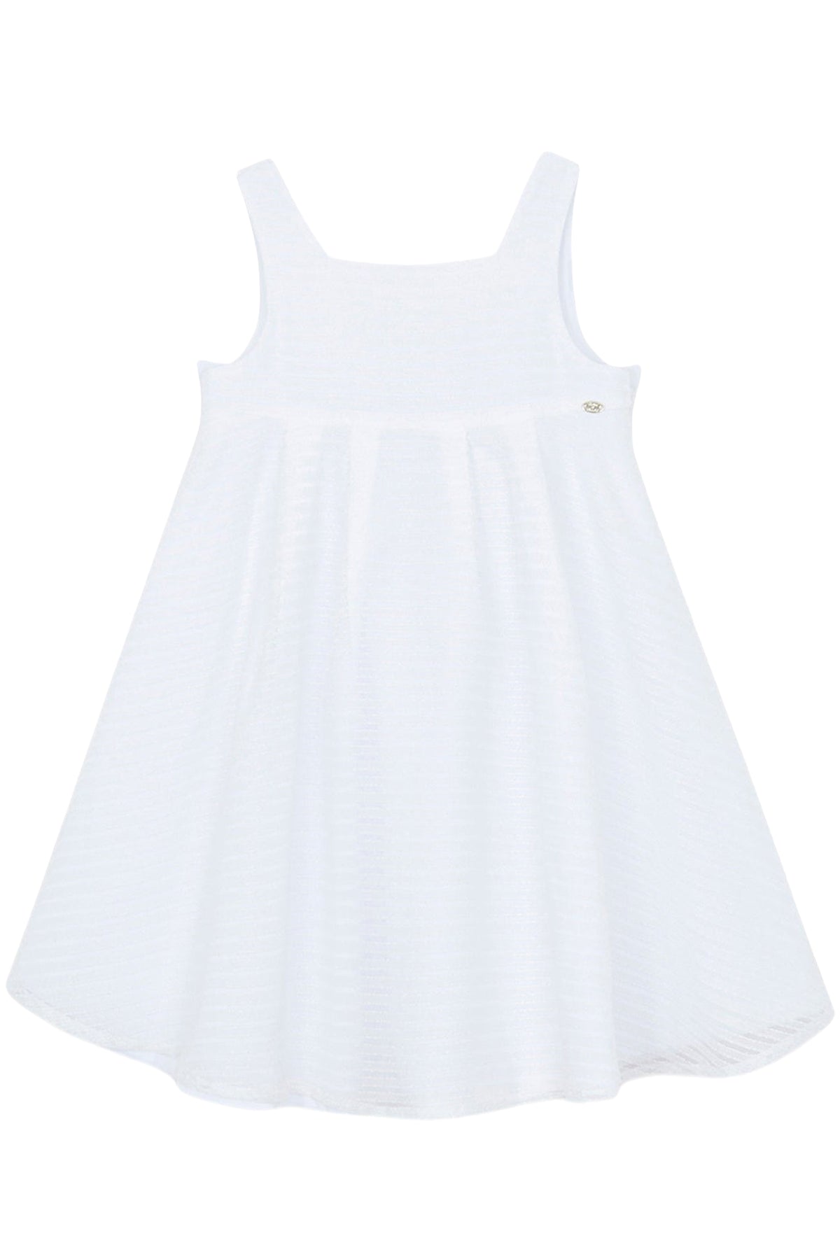 Robe texturée à bretelles - Blanc