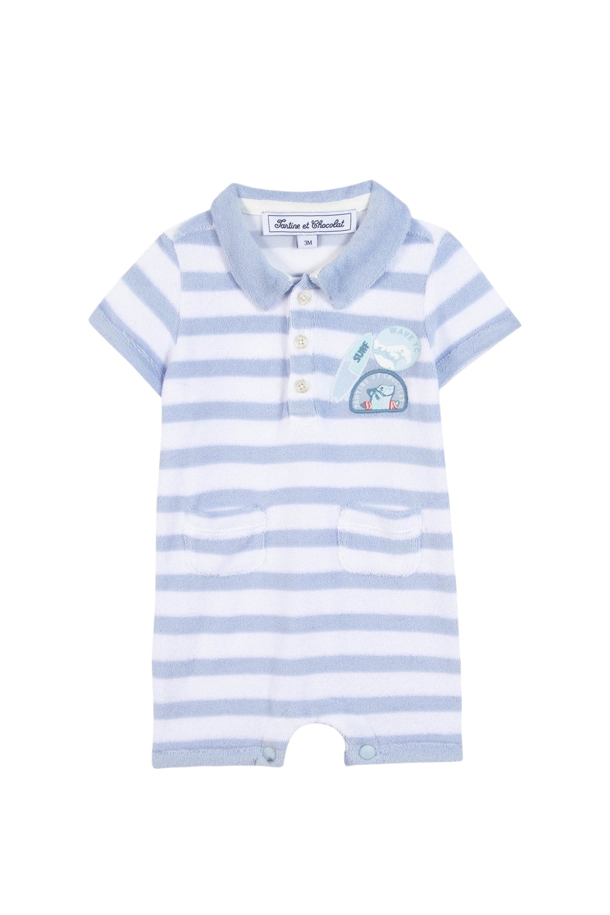 Combi courte - Bleu lavé